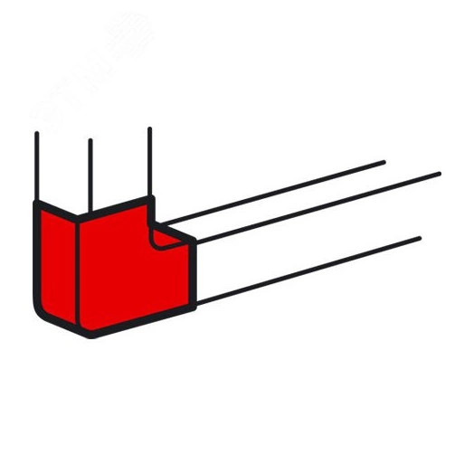 Угол плоский 130x50мм