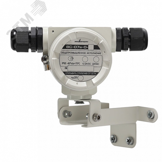 Оповещатель звуковой в общепромышленном исполнении ВС-07е-О-З-24VDC-105 dB, без каб вводов