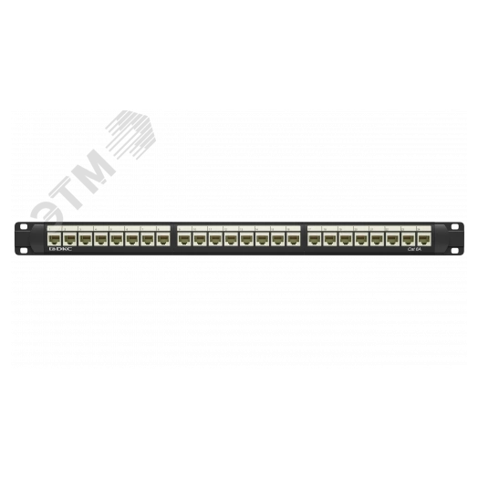Патч-панель 191UCAT6А 24 модуля RJ45 неэкранированная