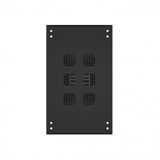 Шкаф напольный универсальный серверный R 42U 600х1000мм, 4 профиля 19, двери перфорированная и перфорированная, боковые стенки съемные, регулируемые опоры, разобранный, черный RAL 9005