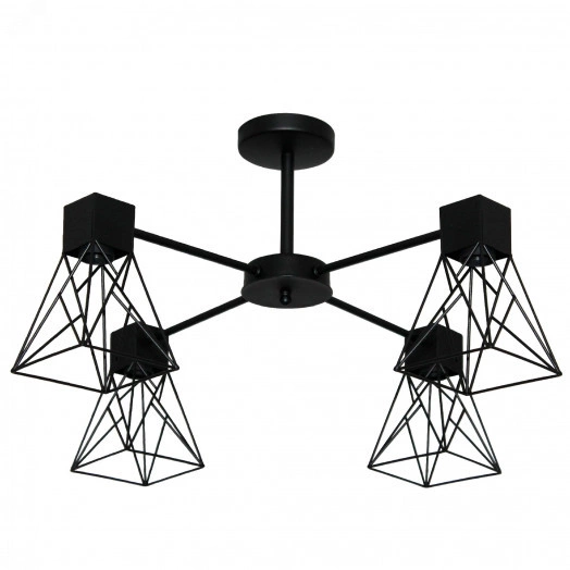 Светильник Дельта 141 черн.муар НПБ 01-4х60-126 Е27 ИУ