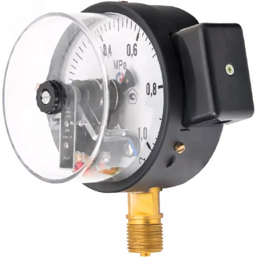 Манометр с электроконтактной приставкой исп. V радиальный ТМ-510Р.05 0...10 МРа 1/2' кл.1.5