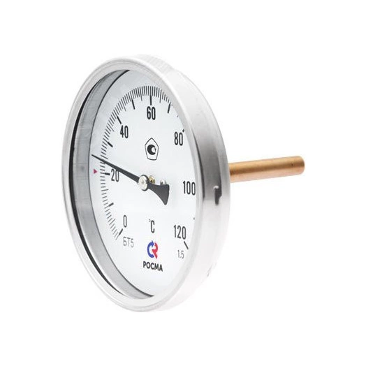 Термометр биметаллический осевой БТ-31.211 -40-60C 1/2' 64 кл.2.5