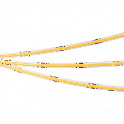 Лента COB-X320-8mm 24V Warm2700 (8 W/m, IP20, 5m) (Arlight, -)