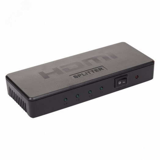 Делитель гнездо HDMI на 4 гнезда HDMI, пластик,,