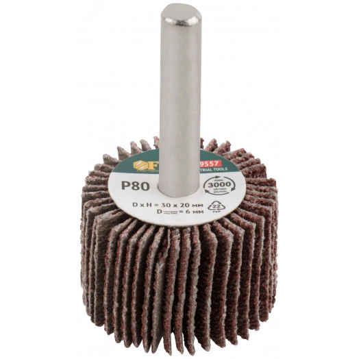 Диск лепестковый для дрели радиальный 30х20х6 мм Р 80