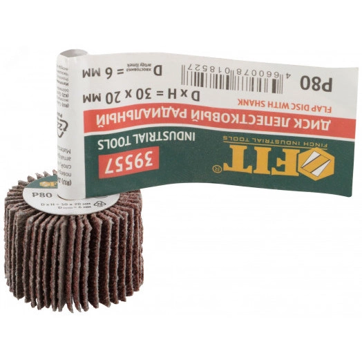 Диск лепестковый для дрели радиальный 30х20х6 мм Р 80