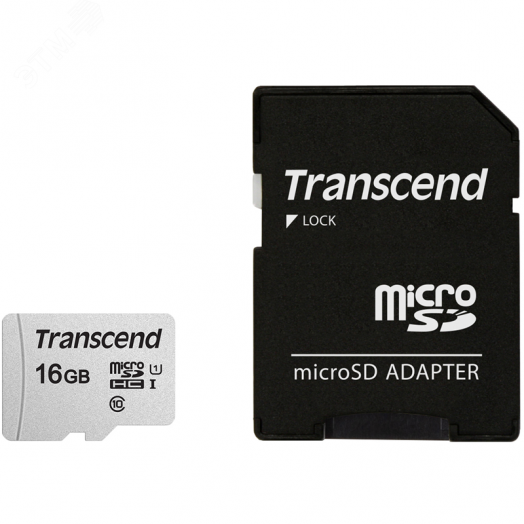 Карта памяти 16GB MicroSD 300S UHS I, SDXC, 95 МБ/с, Class 10