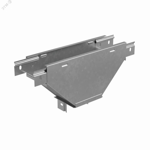 Т-отвод вертикальный 50х100 мм вниз c разворотом трассы на 90 гр. ПЛЮС