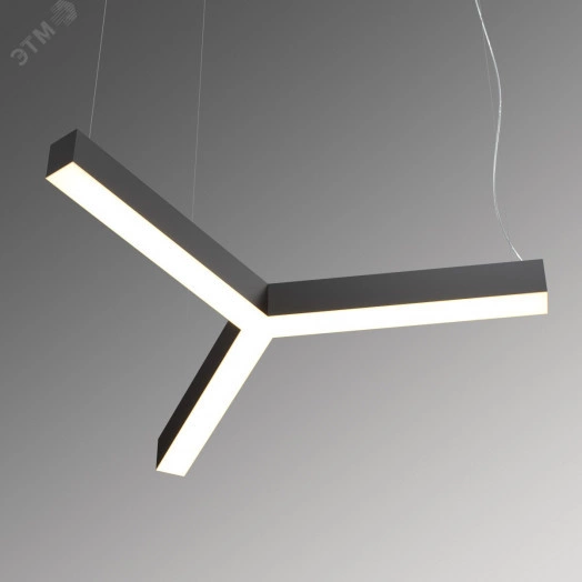 Светильник светодиодный RVE-LBX-TRINITY-600-P (Трехлучевой крест 600х520х100мм 24Вт Подвесной 4000К Белый)