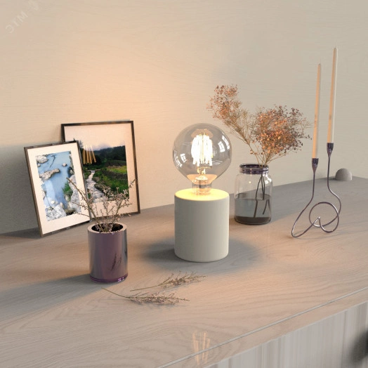 Лампа светодиодная филаментная LED 6 Вт 630 лм 2700К AC185-265В E27 шар G95 теплая  Black Filament Gauss