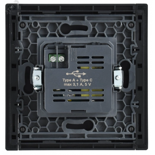 FORTE&PIANO Розетка USB A+C 3,1А FP350 серый IEK