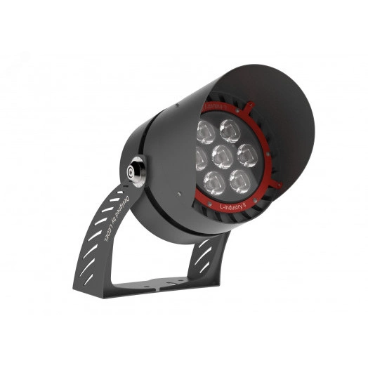 Архитектурный светильник L-industry II 112Вт 12320Лм диаграмма Г80 Amber (янтарный) силикатное стекло металл поворотное крепление 220AC IP65 антибликовый козырек