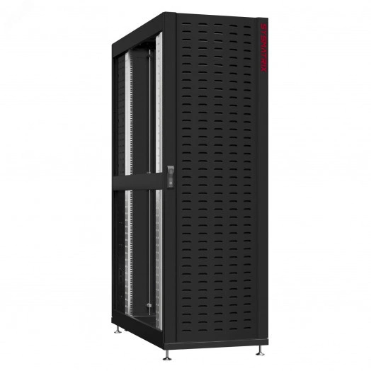 Шкаф серверный 45U 800х1070 передняя дверь: протект IP41. задняя дверь: двустворчатая глухой металл IP51. боковые панели: без. цвет: черный RAL9005 