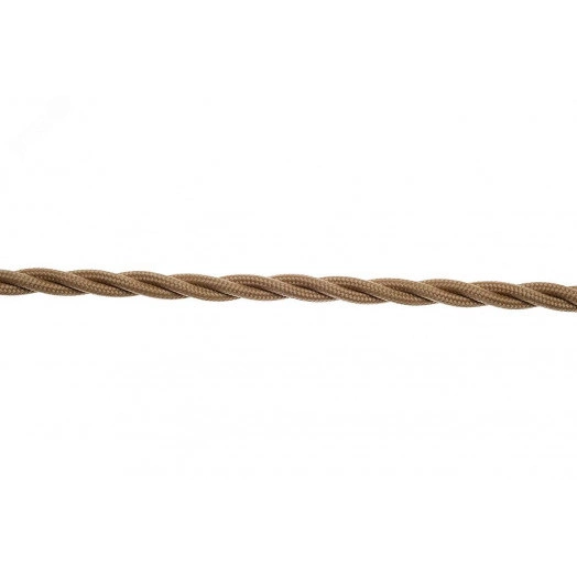 Ретро провод 3х0,75 Песочное золото (матовый) 20м