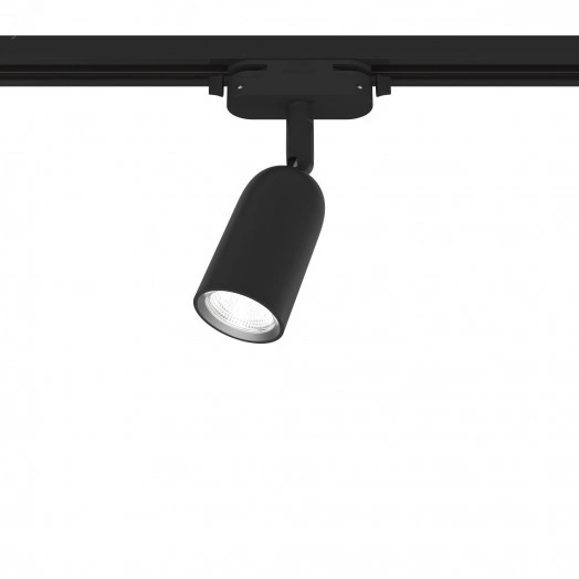 Светильник трековый, накладной, ARTLINE, поворотный, цилиндр, 55x55x87mm, GU10, 230В, пластик, 4м, черный, 59870 5, Ritter