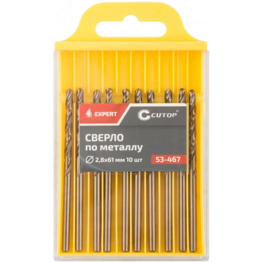 Сверло по металлу Cutop EXPERT, 2.8х61мм (10 шт)