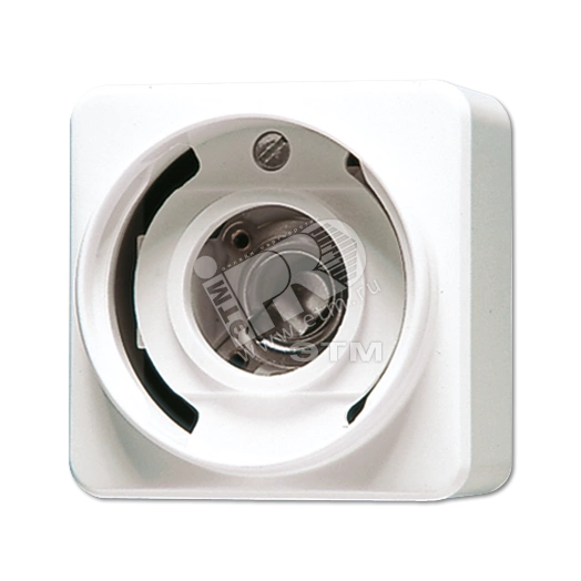 Патрон для лампочки (без колпачка) резьба Е10 белый