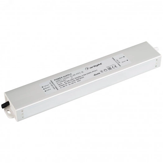 Блок питания ARPV-24060-SLIM-PFC-B (24V, 2.5A, 60W) (ARL, IP67 Металл, 3 года)