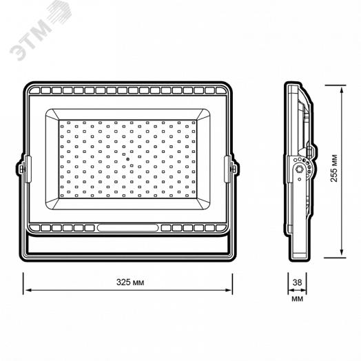 Прожектор светодиодный ДО-150 Вт 15000 Лм 6500К  LOWTEMP 120° IP65  JazzWay