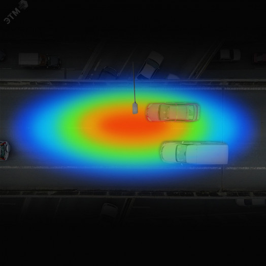 Светильник светодиодный уличный консольный LED ДКУ 80 Вт 8000 Лм 3000К IP65 190-250 В КСС Ш 420х160х57 мм Avenue Gauss