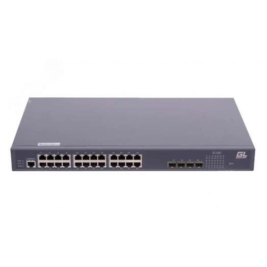 Управляемый коммутатор L2 POE GIGALINK 24 BASE-TX 10/1001000Mb/s POE