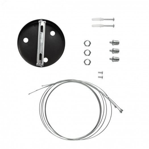 Светильник светодиодный Geometria Ring SPO-132-B-40K-088 88Вт 4000К 6000Лм IP40 800*800*80 черный подвесной