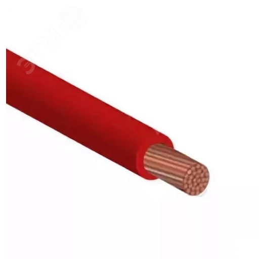 Провод силовой ПУГВнг(А)-LS 1х6 красный           многопроволочный
