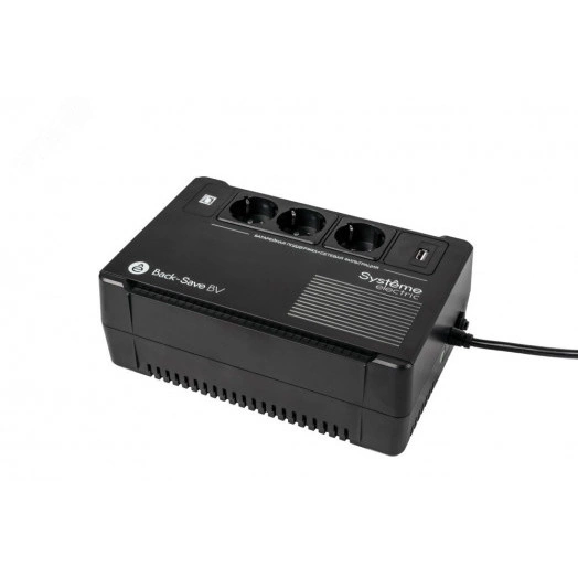 Источник бесперебойного питания Line-interactive BVSE 600 ВА/360 Вт 1/1 1 сек Tower 3хSchuko CEE 7 USB