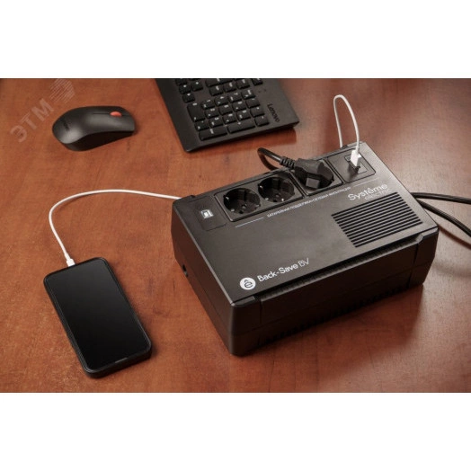 Источник бесперебойного питания Line-interactive BVSE 600 ВА/360 Вт 1/1 1 сек Tower 3хSchuko CEE 7 USB