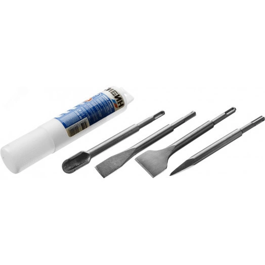 Набор зубил, 4 шт, 200 мм, SDS-Plus