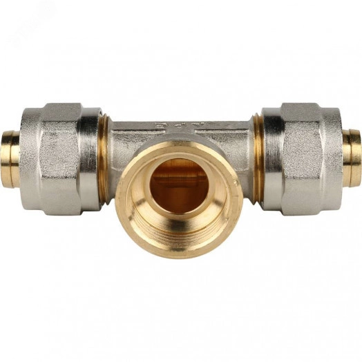 Тройник-переходник с внутренней резьбой 3/4'х20 для металлопластиковых труб винтовой