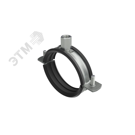 Хомут для средних нагрузок с изоляцией с гайкой М8 для труб d 1/4''