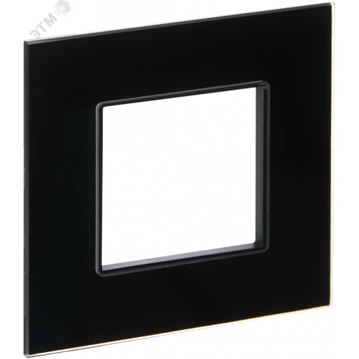SKANDY Рамка 1-местная SK-F21Bl стекло черный IEK
