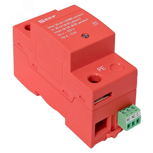 УЗИП Класс 1 Iimp 25kA (10/350?s) 1P EKF