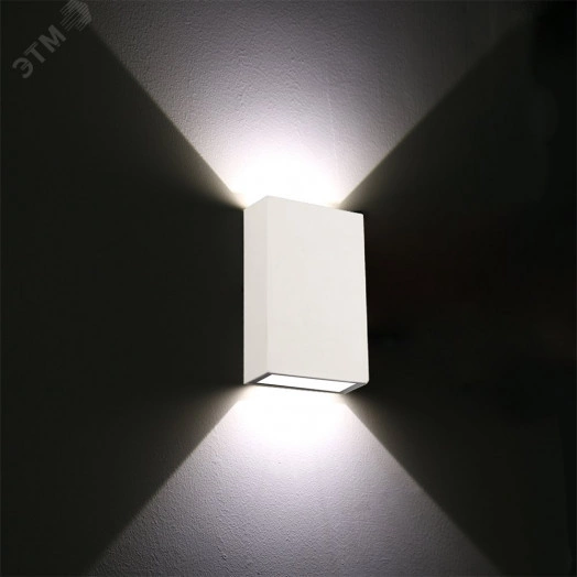 Светильник фасадный Arte Lamp ALGOL A2750AL-2WH 2*LED Металл Белый