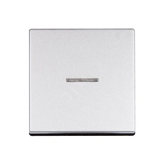 Клавиша 1-я для выключателей и кнопок   с окошком для подсветки. Для механизмов- EP401U, EP406U, EP406U, EP407U, EP431U. Серия- Eco Profi. Материал- термопласт. Цвет- алюминий (крашеный).