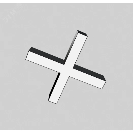 Светильник светодиодный ДСО-30Вт 3000К X-Line X-образный черный