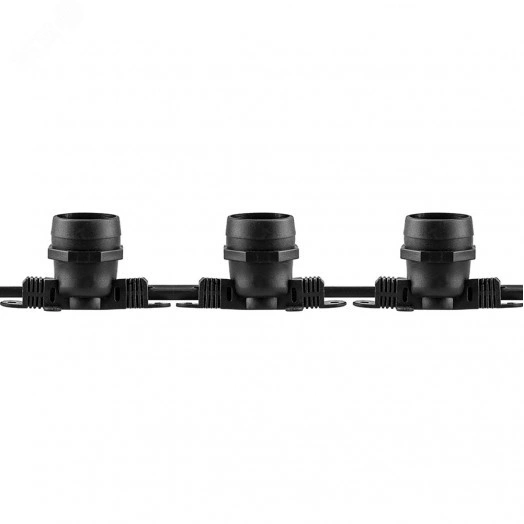 Гирлянда Белт-лайт 25м 100 патронов Е27 IP65 черный