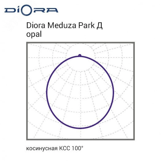 Светодиодный светильник Diora Meduza Park 40/4500 Д opal 4K