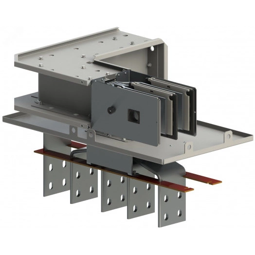 Секция магистральная  присоединительная к шкафу угловая ШМА-5 1000А IP55 AL 3P+N(100%)+PE (корпус)  вертикальная в пространстве правая ШМА 5.10.1000.54