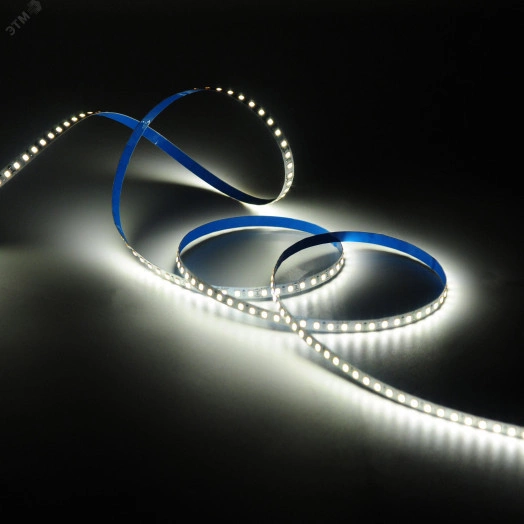 Лента светодиодная LED 2835/120-SMD 10 Вт/м 700 Лм/м 3000К теплый белый IP20 12 В DC 8 мм (катушка 2 м) Basic Gauss