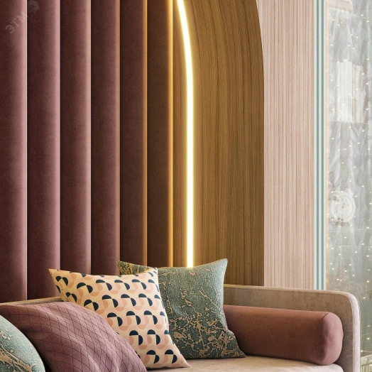 Лента светодиодная LED 2835/120-SMD 10 Вт/м 700 Лм/м 3000К теплый белый IP20 12 В DC 8 мм (катушка 2 м) Basic Gauss