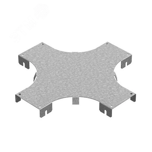 Крышка к разветвителю крестообразному горизонтальному к лотку ПЛК 300, толщ. 1,2 мм, Сендзимир цинк