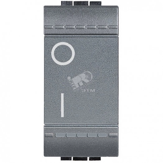 LivingLight Выключатель двухполюсный 16AX антрацит