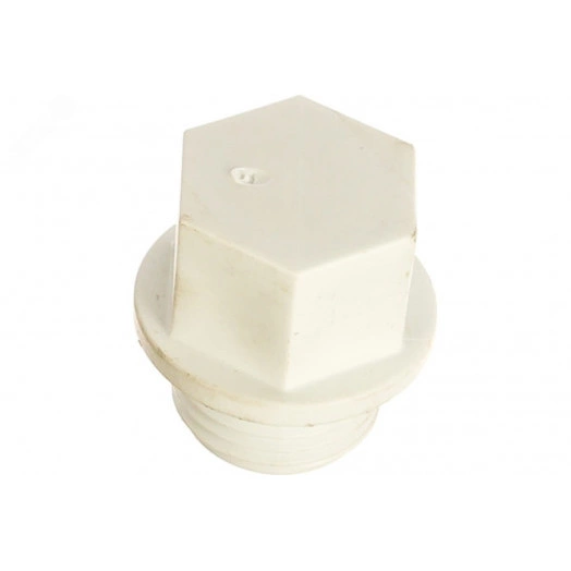 Заглушка резьбовая 20 х 1/2 полипропиленовая PPR белая