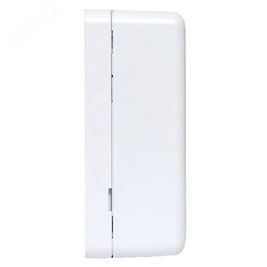 Корпус настенной розетки TERACOM PRO на 1 модуль Keystone со шторкой и маркером белый