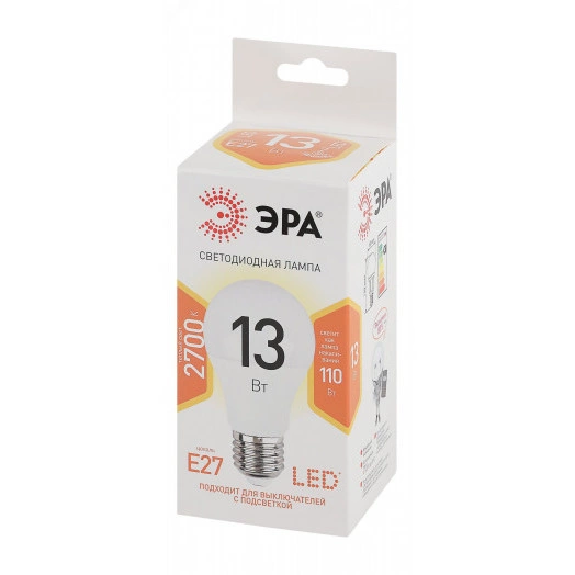 Лампа светодиодная LED A60-13W-827-E27(диод,груша,13Вт,тепл,E27)