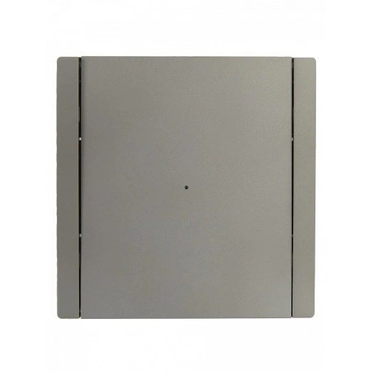 FORTE&PIANO Выключатель 1-клавишный проходной с индикацией 10А FP504 сталь IEK