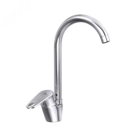 Смеситель для кухонной мойки ручка сбоку одноручный Коттедж Л-Серия Славен